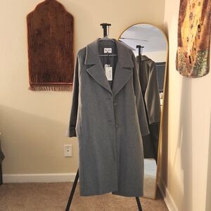 NA-KD Grey Wool Coat size EU 40 (M or 8-10 US)